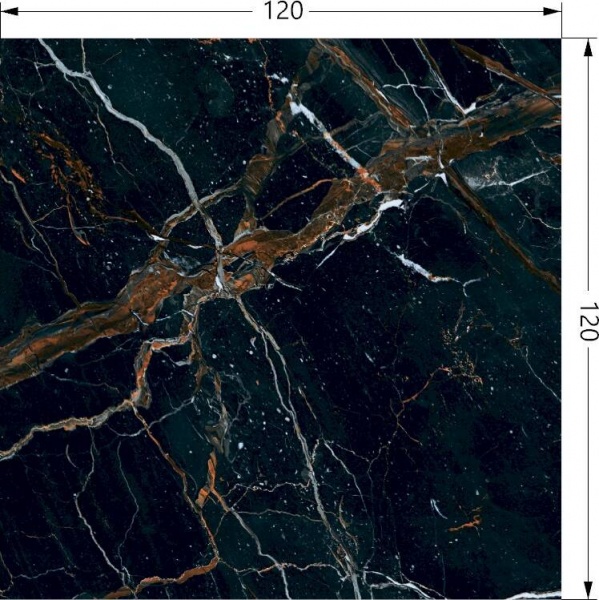 Плитка Prissmacer VANITY BLACK 120х120 