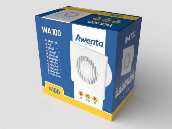 Витяжний вентилятор Awenta WA Ø100 WA100