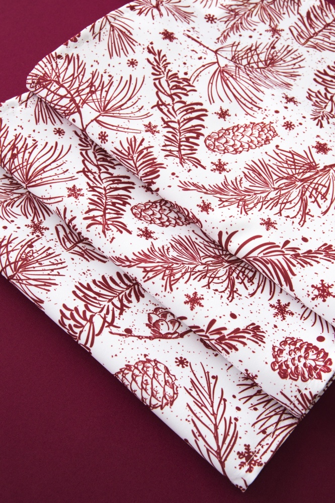 Набор скатерть с ранером Abo 140x180 см красный Luna