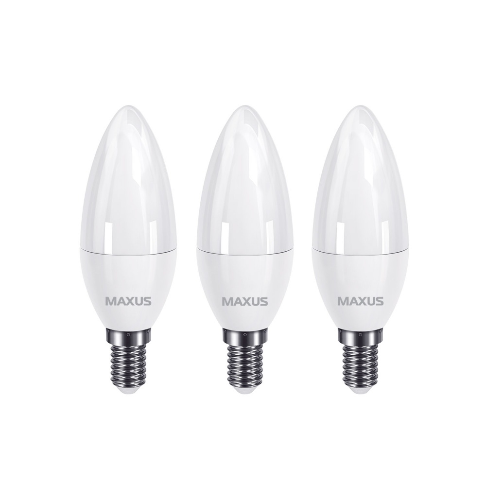 Лампа світлодіодна Maxus 3 шт. 7 Вт E14 220 В 4100 К 3-LED-734