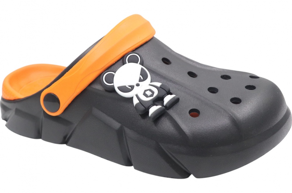 Сабо для мальчиков HW р.37 черно-оранжевый (HS-2441)