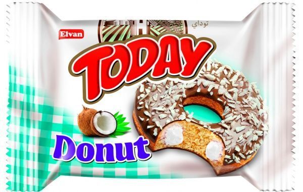 Пончик Elvan Today Donut кокос 50 г 