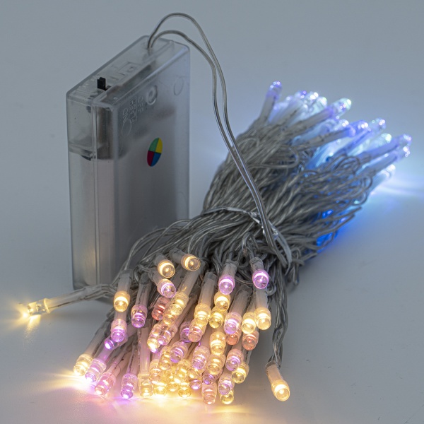 Декоративная гирлянда Altalusse (INL-2401B-100 Multicolor) встроенный светодиод (LED) 100 ламп 10 м 