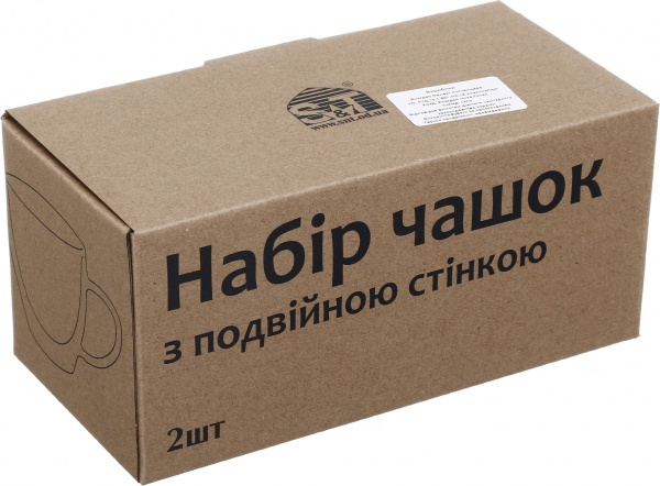 Набор стаканов для латте с двойной стенкой 202-9 S&T