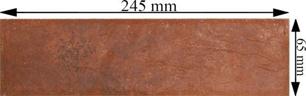 Клинкерная плитка Dallo rosso 24,5x6,5 Cerrad