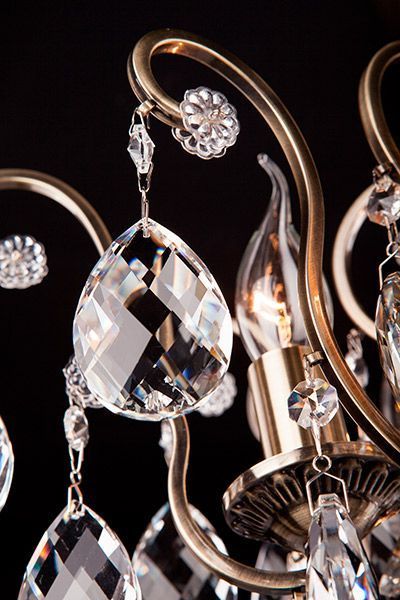 Люстра стельова Strotskis Rosita 6x60 Вт E14 антична бронза 10022/6 