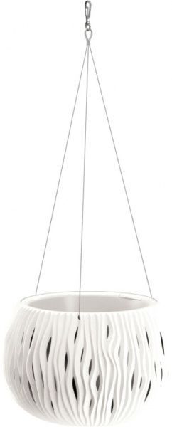 Горщик пластиковий Prosperplast Sandy Bowl WS круглий 3,9л білий (23100-449) 