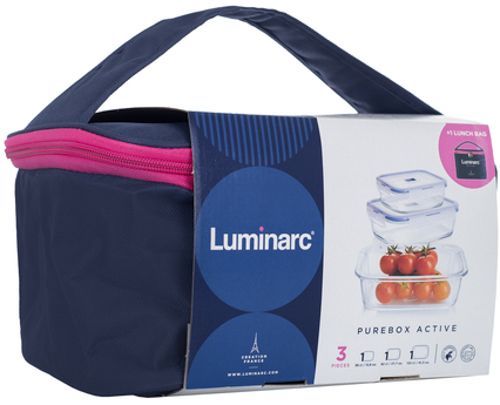 Набор контейнеров для пищевых продуктов в сумке Pure Box Active 3 шт. P4129 Luminarc