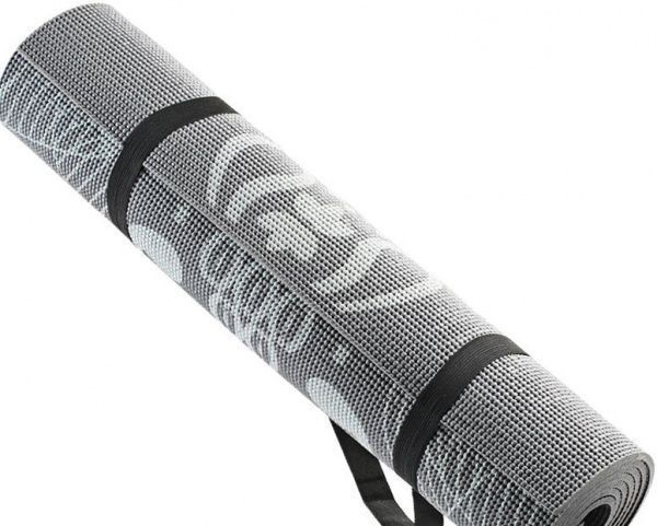 Килимок для йоги LiveUp PVC Printed Yoga Mat 183х61х0.8 см сірий
