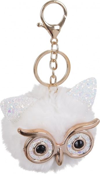 Брелок для рюкзака Совеня білий