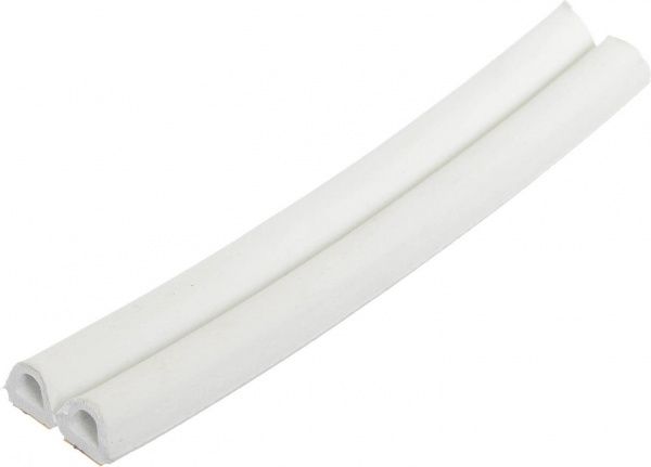 Уплотнитель самоклеящийся D-образный резиновый Sanok двойной 12х10 мм белый 