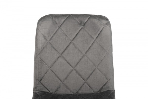 Стілець обідній Лаціо велюр сірий/чорний