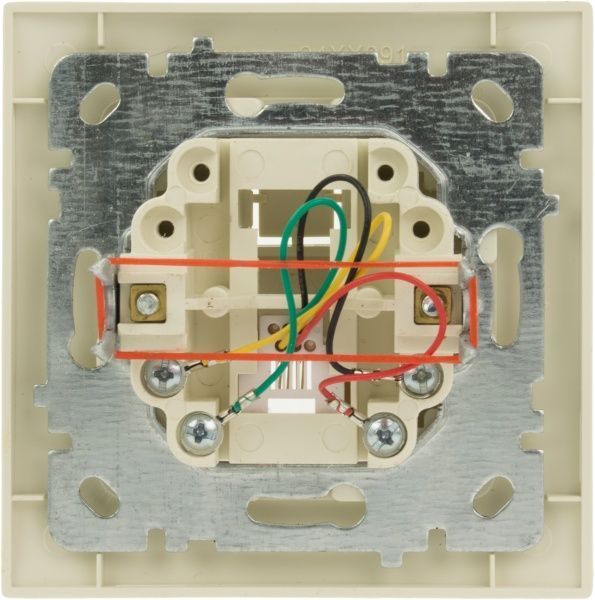 Розетка телефонна Nilson Touran кремовий 24121040