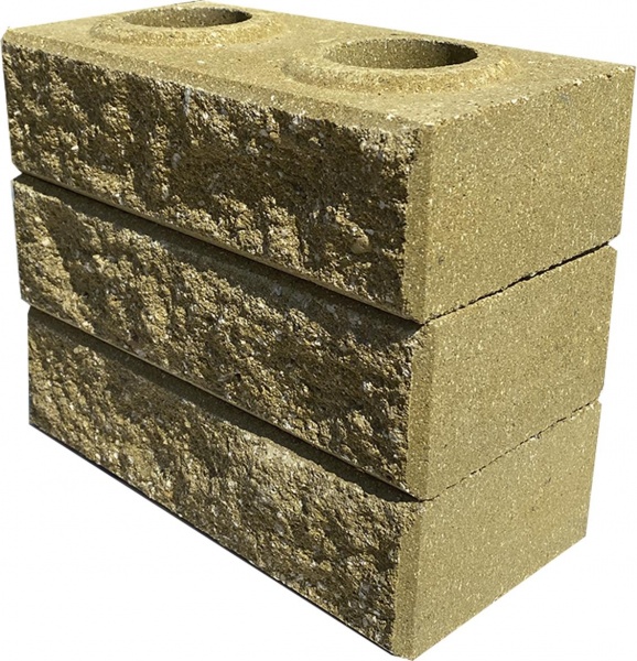 Цегла гіперпресована LEGO-FASAD колота жовта