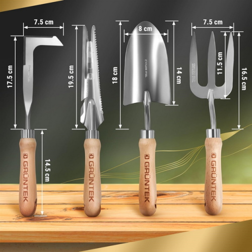 Набор садового инструмента Gruntek Black Forest Edition из 4-х предметов