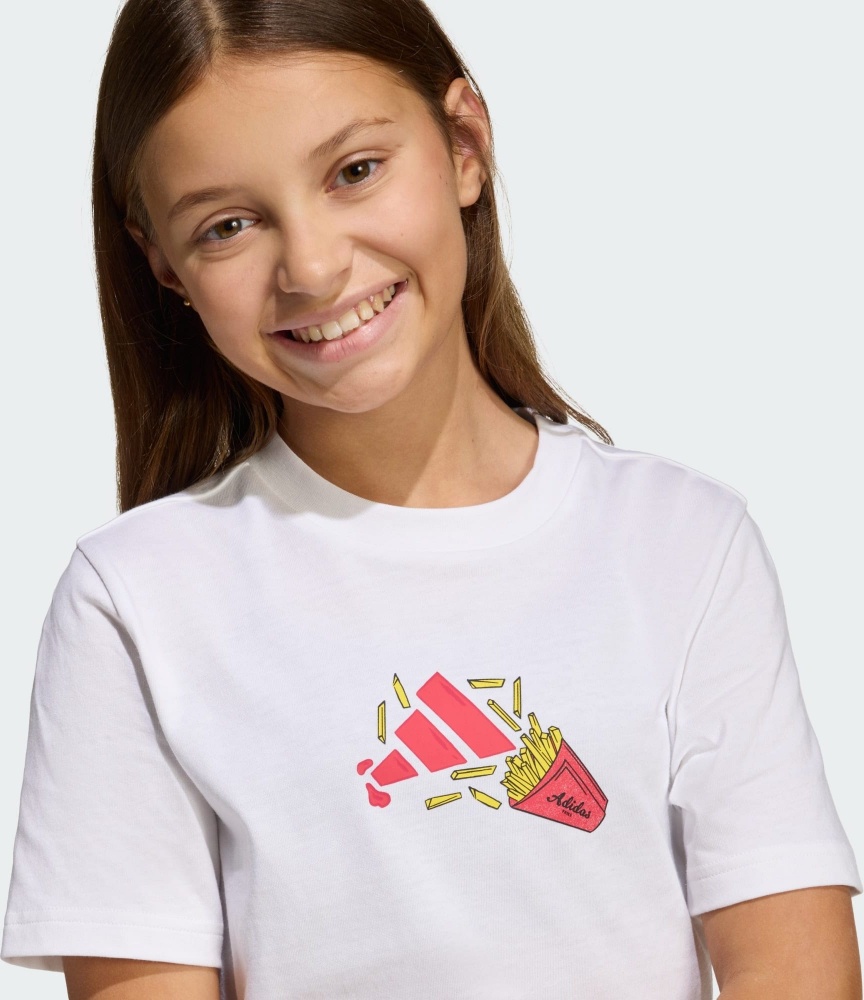 Футболка Adidas J FOOD T WHITE KA0536 р.11-12YRS білий