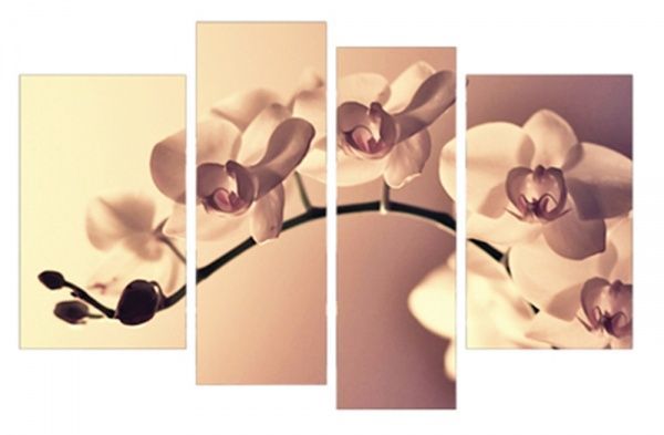 Картина модульная Цветы 75 118x75 см 