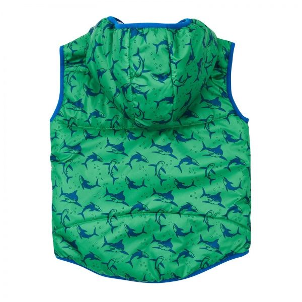 Жилет дитячий для хлопчика Соня акули р.104 салатовий 