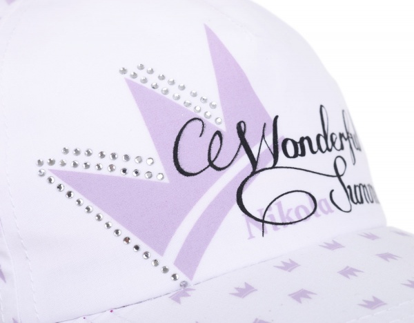 Кепка для дівчаток Pampona 21 L 08 р.50 біло-фіолетовий 