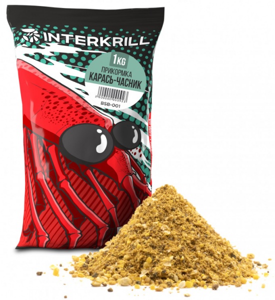 Прикормка INTERKRILL 1000 г часник 