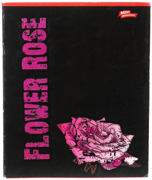 Тетрадь школьная с глитером 48 листов в клеточку в ассортименте Мечты сбываются