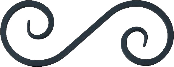 Завиток Завиток S 410х150 симетричний проф.труба 15х15мм