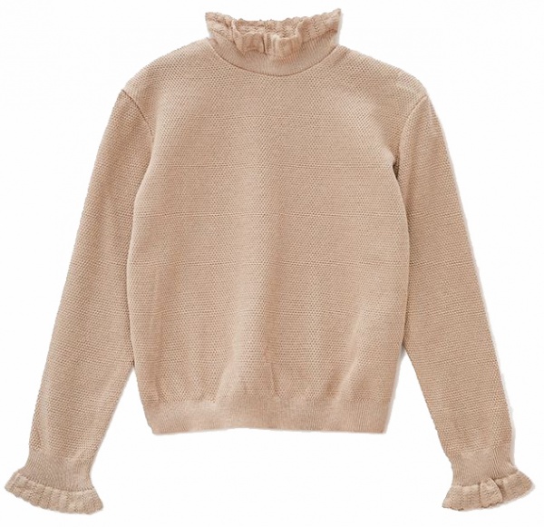 Джемпер для девочки ART KNIT Romance р.110 бежевый 014442 