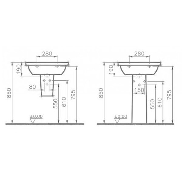 Умывальник Koller Pool Form 300 9602N003-7650