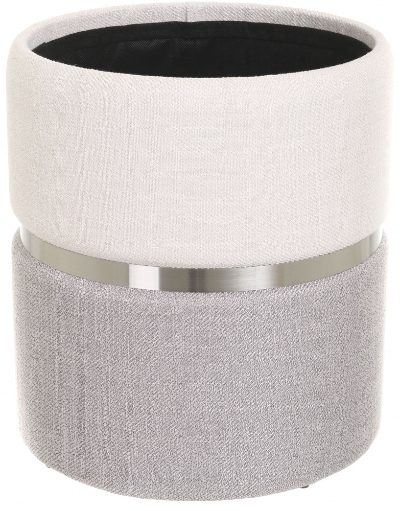 Сундук-пуф для хранения Bernard S 380х315 мм бело-серый (VWF19A060LI-1-3C)