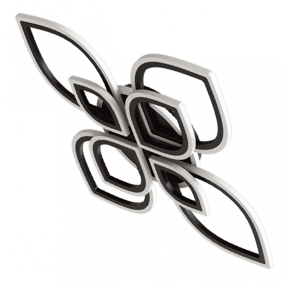 Світильник світлодіодний V-WATT Lily BK 124 Вт чорний 3000-6000 К