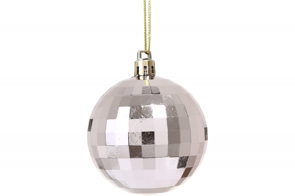 Набір ялинкових куль різна фактура рожевий d 60 мм 41 шт./уп.