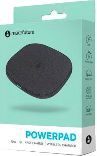 Бездротовий зарядний пристрій MakeFuture 10Вт Black MQI-P101BK