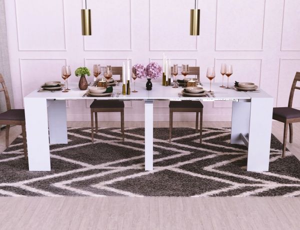 Стол-трансформер Art in Head Снэйк белый 