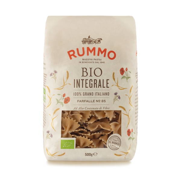 Паста TM RUMMO Фарфаллє Біо Інтегралє 500 г 