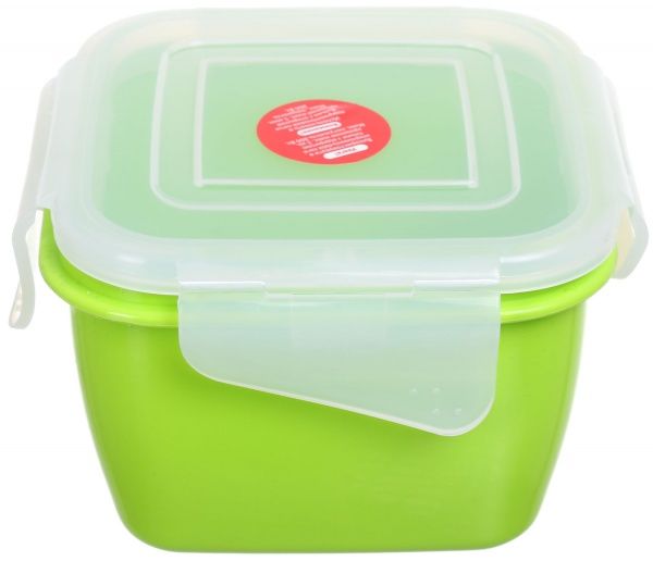 Контейнер Фієста 450 мл квадратний оливковий Алеана