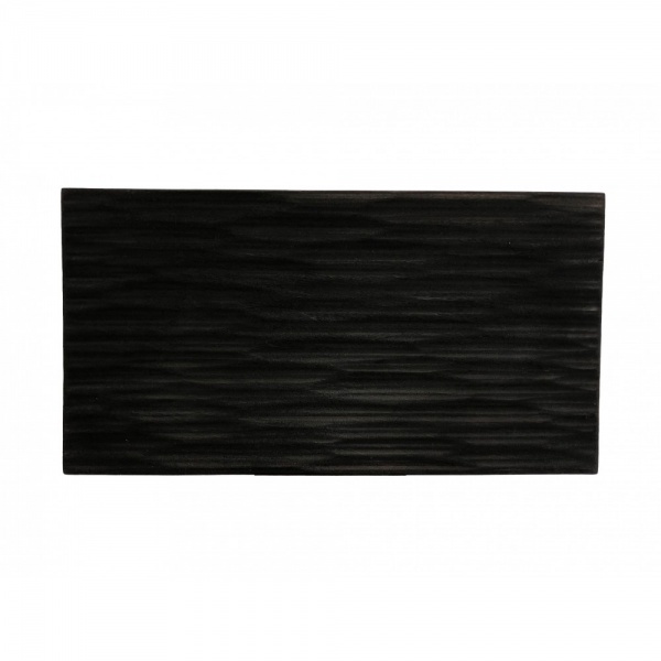 Дошка сервірувальна рельєфна 30х16 см чорна Tarkus