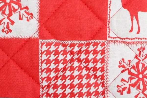 Прихватка Святкова-Печворк 20x20 см червоний Прованс 