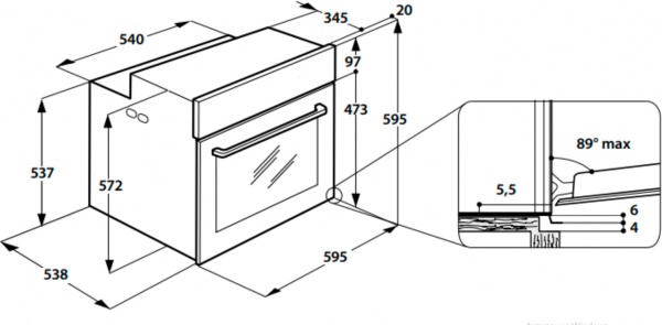 Духова шафа Whirlpool AKZ 96230 IX