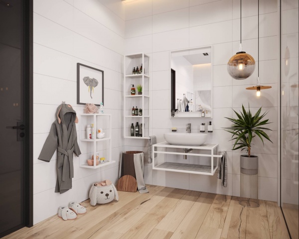 Тумба под умывальник Altstahl Tero 1 с одним поручнем (766x330x466) белая