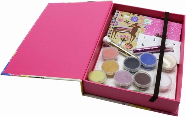 Художественный комплект Djeco Рисование цветным песком Чудеса леса DJ08662