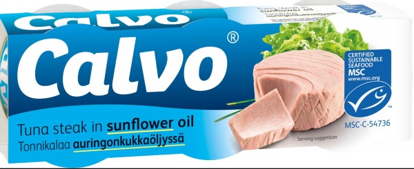 Тунец Calvo в подсолнечном масле 3х80 г 240 г