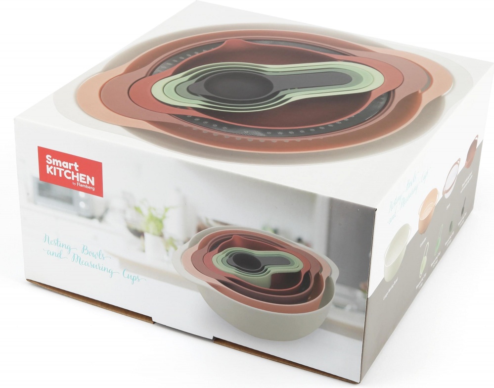 Набор мисок Smart Kitchen by Flamberg Bright 8 предметов