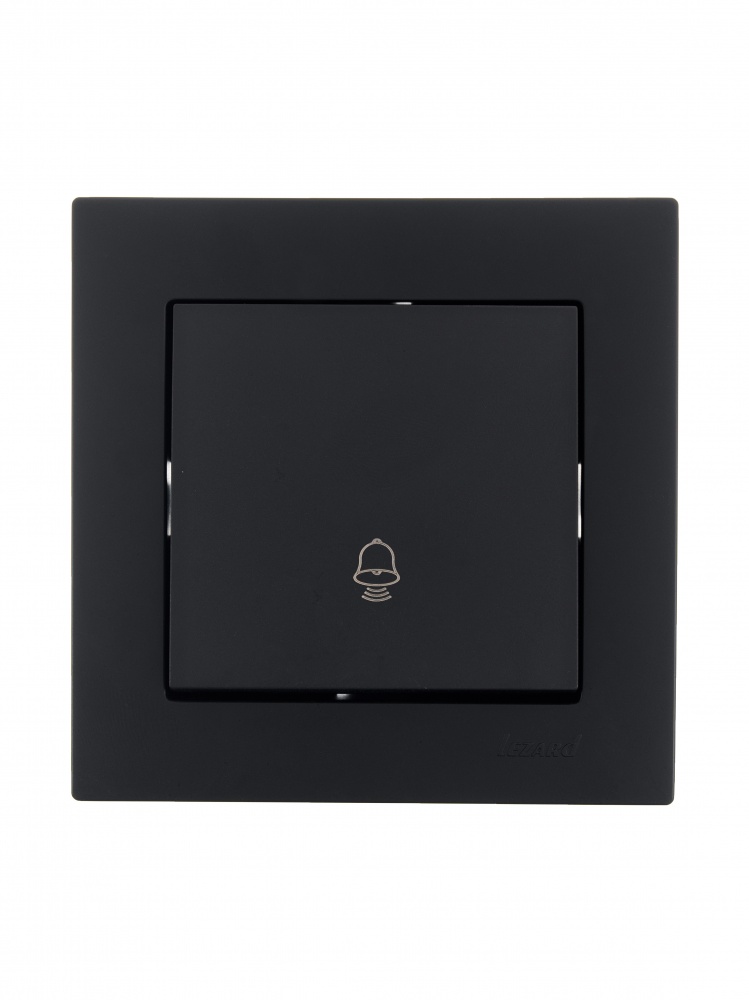 Кнопка звонка одноклавишный Lezard Vesna антрацит 742-4288-103