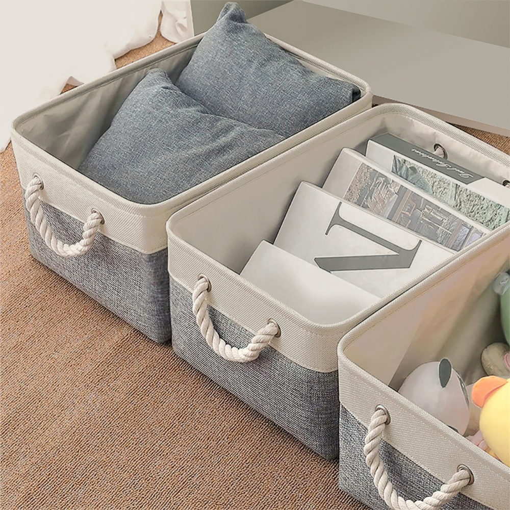 Ящик для зберігання MVM TH-10 L GRAY/BEIGE 210x400x300 мм