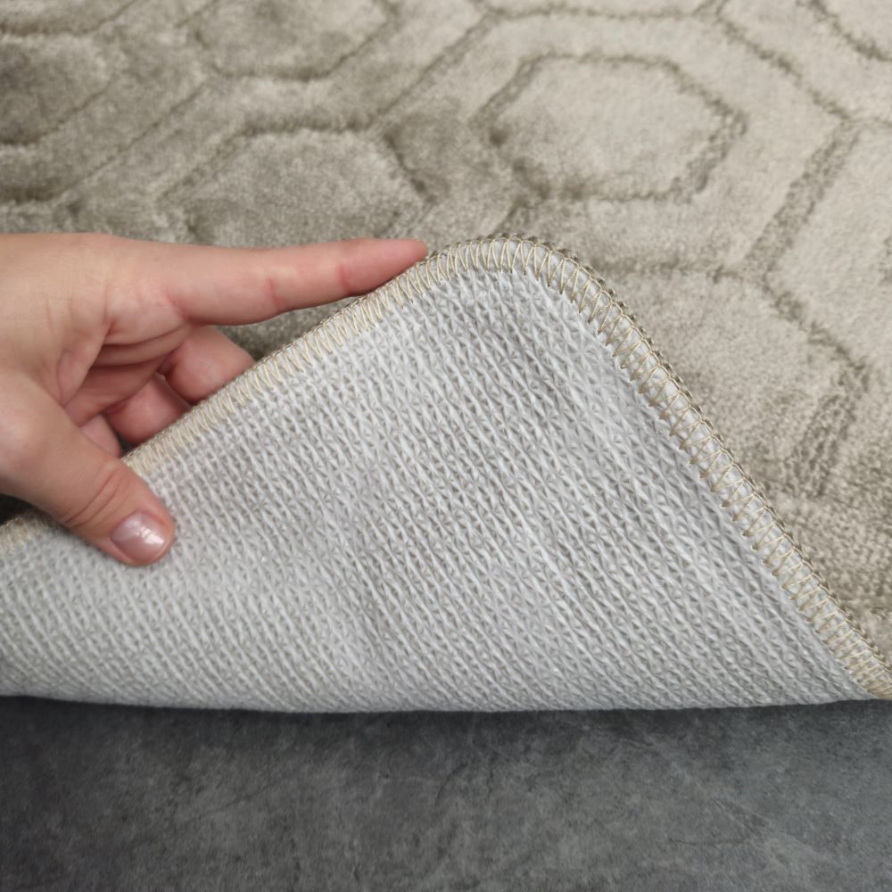 Набор ковриков Dariana Standard 60x100+60x50 светло-серый соты