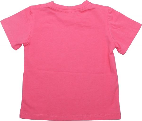 Футболка для дівчаток Roksana №01/16900 Котик р.116-122 фуксія 