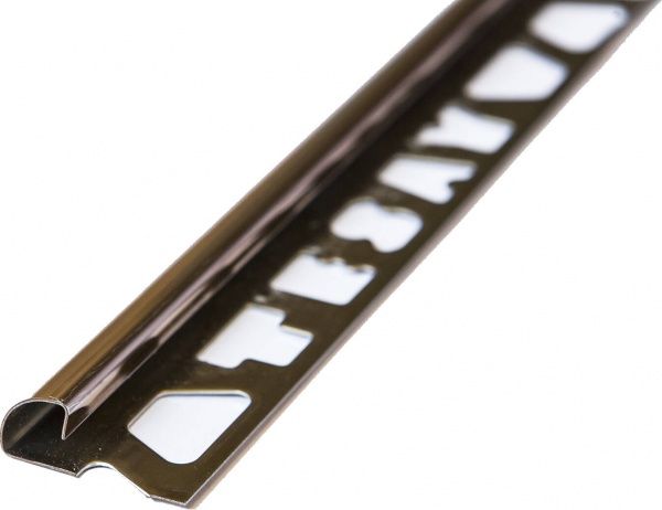 Профиль полукруглый нержавеющая сталь 10 мм 2,7 м медь глянец 