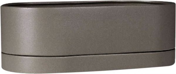 Горщик керамічний Larsan з піддоном низький овальний 4,6 л бежевий 