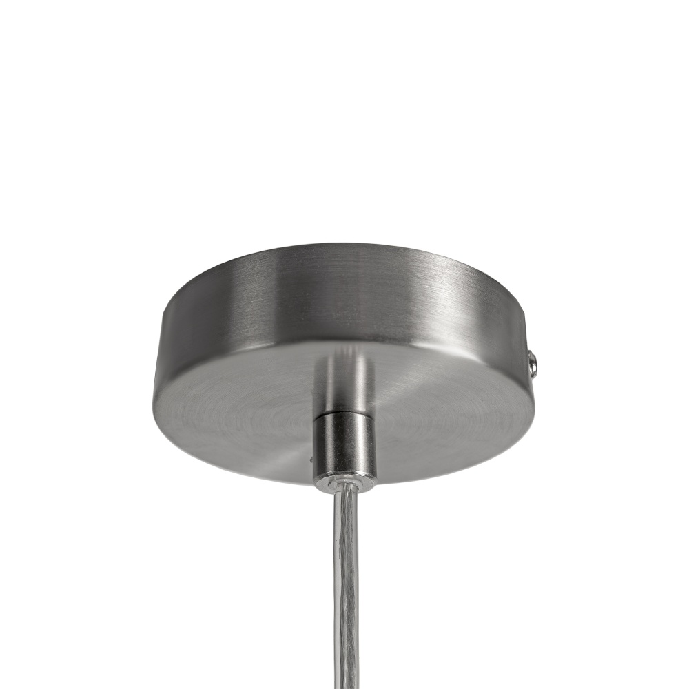 Підвіс Miorro Bravo 120х25 сатин.нікель/білий метал/скло 1x40 Вт E27 білий крем 51-310-008