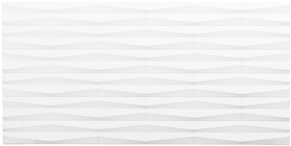 3D-панель с ПВХ 60x120x2,5 cм белый E004-1